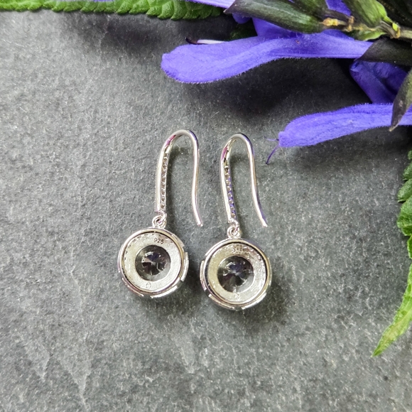 NEW Aurate White Gold Vermeil Sparkling Drop Earrings - Picture 3 of 7